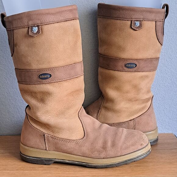 Dubarry Ultima Women’s Brown Leather Gore-Tex Sailing Boots Sz 9 US 41 EU 7 UK - Picture 1 of 16